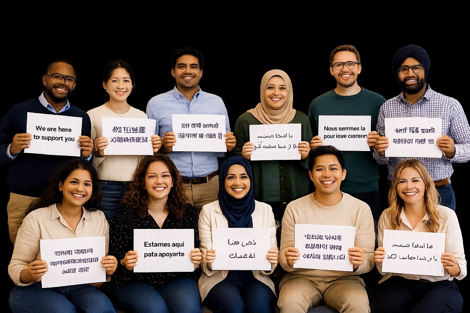 Diverse group of people working together with respect and understanding